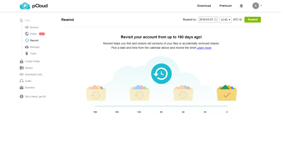 screenshot of pCloud Business